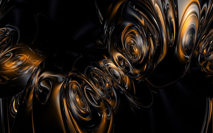 black and brown abstract wallpaper, Abstract, Cool, Artistic, CGI, Colors, Pattern, Shapes, Texture, HD wallpaper