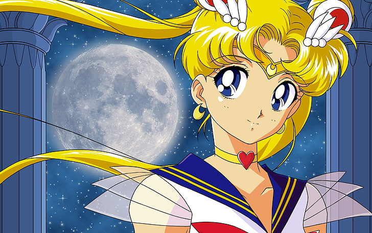 Sailor Moon Space Moons HD Art, Sailor Moon, Tapety HD