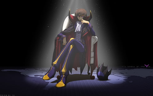 Mann mit rotem und schwarzem Umhang, Code Geass, Lamperouge Lelouch, Zero, Anime, HD-Hintergrundbild HD wallpaper