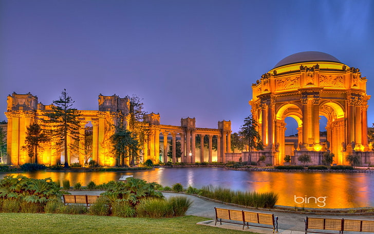 Monuments, Palace Of Fine Arts, Architecture, Building, Palace, San Francisco, HD wallpaper