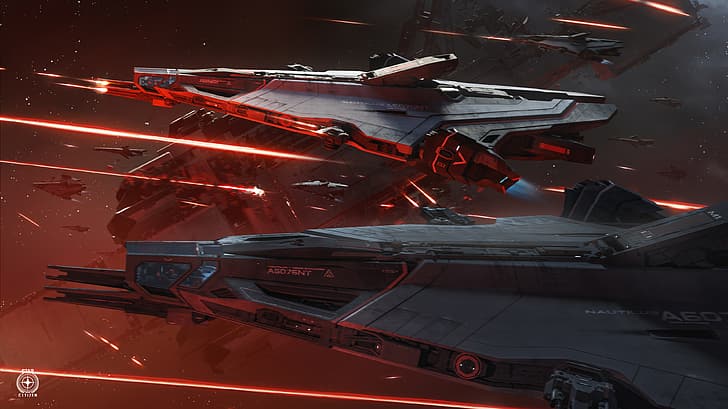 Star Citizen, космический корабль, Aegis Dynamics, компьютерные игры, рендеринг, транспортное средство, цифровое искусство, Nautilus (Star Citizen), HD обои