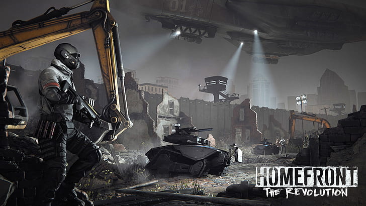 Homefront Devrim Alanı, tank, uçak, silahlar, HD masaüstü duvar kağıdı