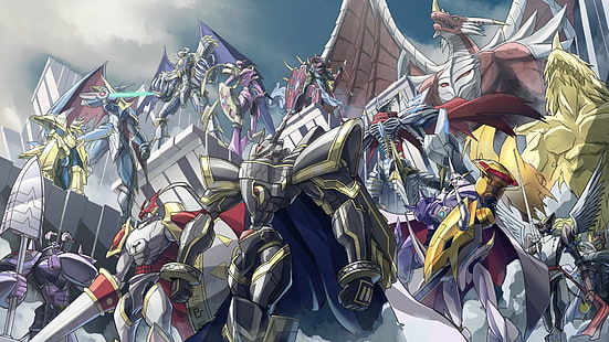 Digimon, digital art, Digimon Tri, knight, HD wallpaper HD wallpaper