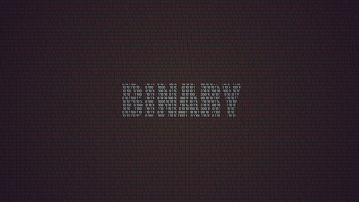 Binary text digital wallpaper, minimalism, digital art, binary, numbers, text, simple background, HD wallpaper