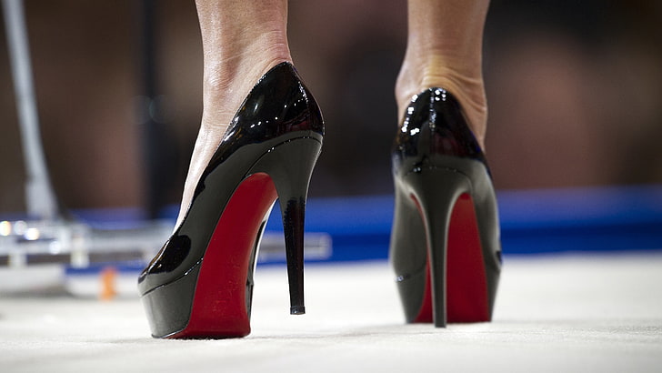 ผู้หญิง, รองเท้าส้นสูง, Louboutin, ระยะชัดลึก, ขา, กริช, ส้นสีดำ, วอลล์เปเปอร์ HD
