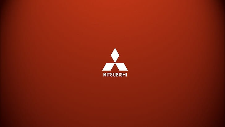 Mitsubishi Logo Red HD, автомобили, красный, логотип, mitsubishi, HD обои
