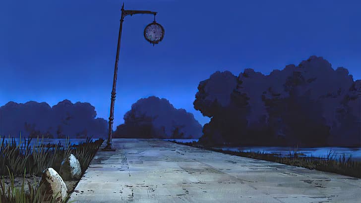 Spirited Away, animated movies, anime, animation, film stills, Studio Ghibli, Hayao Miyazaki, trees, watches, platform, water, HD wallpaper