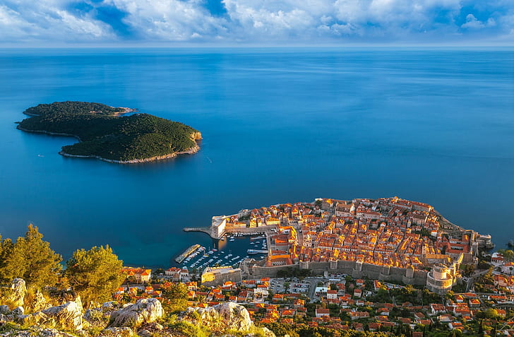 landscape, Croatia, Dubrovnik, HD wallpaper