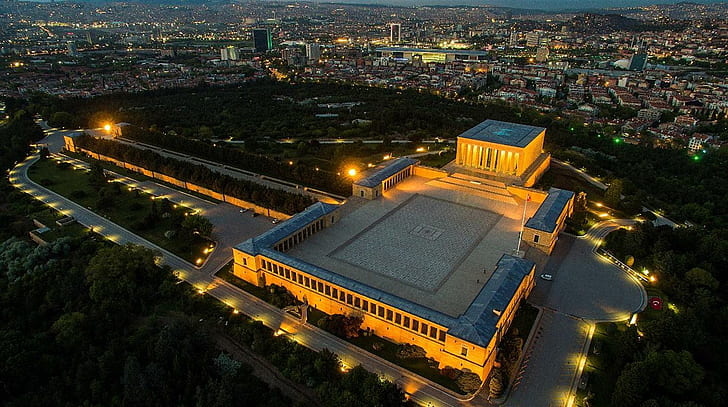 Mustafa Kemal Atatürk, Mausoleum, Ankara, die Türkei, HD-Hintergrundbild