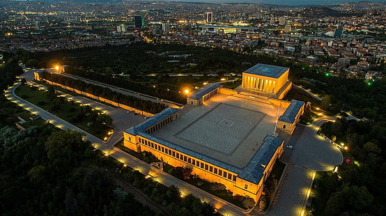 Mustafa Kemal Atatürk, mausoleum, Ankara, Turkiet, HD tapet HD wallpaper