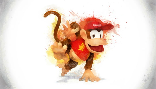 Nintendo monkey digital wallpaper, Super Smash Brothers, HD wallpaper HD wallpaper