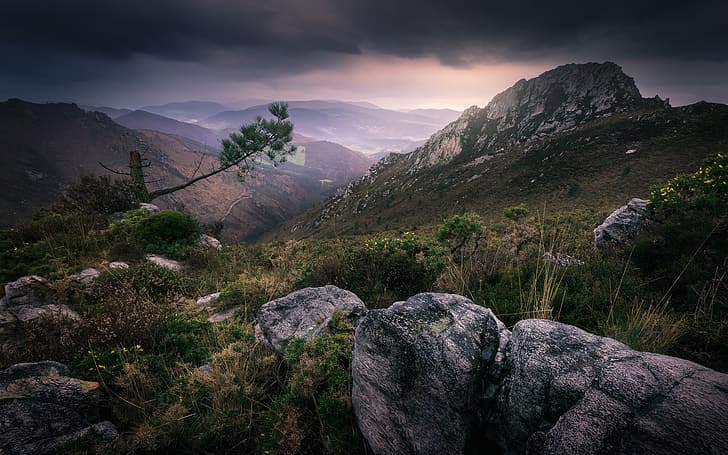 mountains, Spain, Asturias, Villayon, HD wallpaper