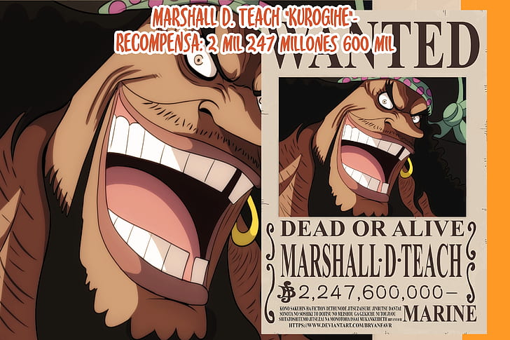 One Piece, Marshall D. Teach, Tapety HD