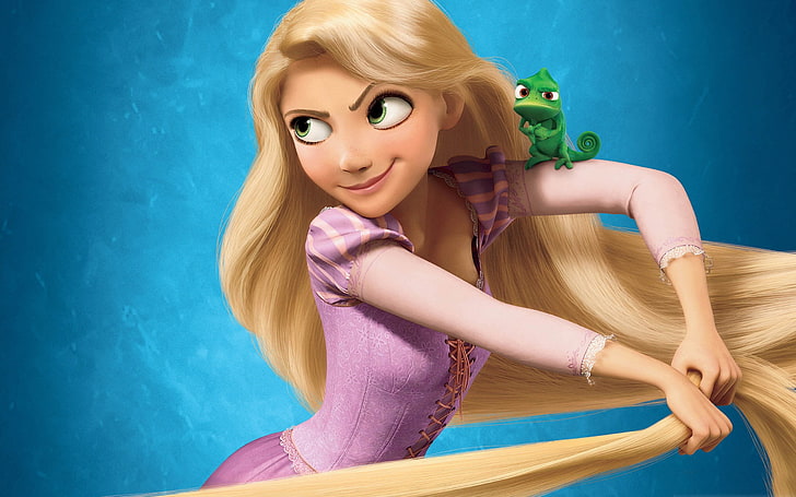 Rapunzel dari Disney Tangled, Disney princesses, Rapunzel, Tangled, Disney, Wallpaper HD