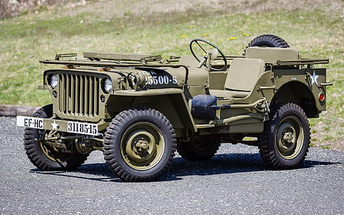 Jeep, Militär, Retro, Willys, WW2, HD-Hintergrundbild HD wallpaper
