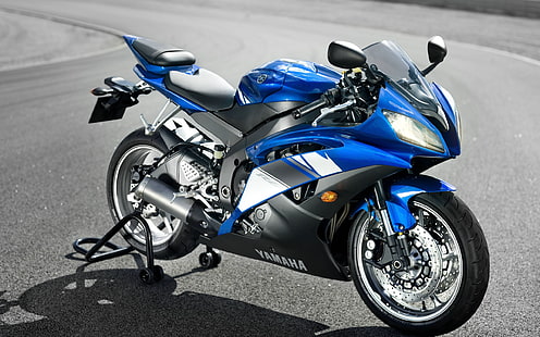 Yamaha YZF R6, мотоцикл, бег трусцой, HD обои HD wallpaper