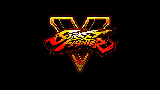 Logo Street Fighter, Street Fighter V, combats, logo, Fond d'écran HD HD wallpaper