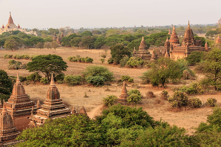 starożytne, architektura, Azja, atrakcja, Bagan, buddyzm, Birma, birmański, miejsce docelowe, dziedzictwo, punkt orientacyjny, krajobraz, myanmar, stary, pagoda, świątynia, stupa, świątynia, turystyka, tradycyjny, podróż, Tapety HD