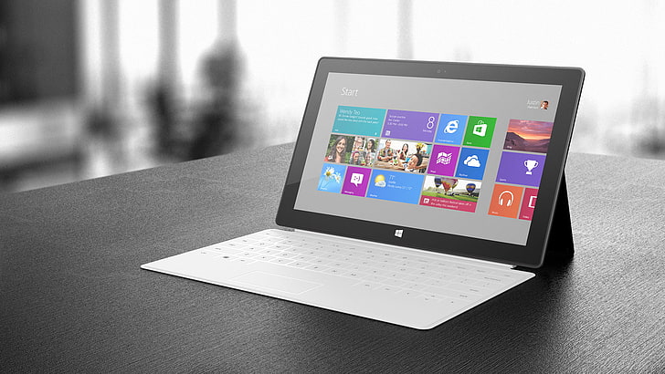 Microsoft, White, Windows 8, Hi-Tech, Tablet, Surface 2, HD wallpaper