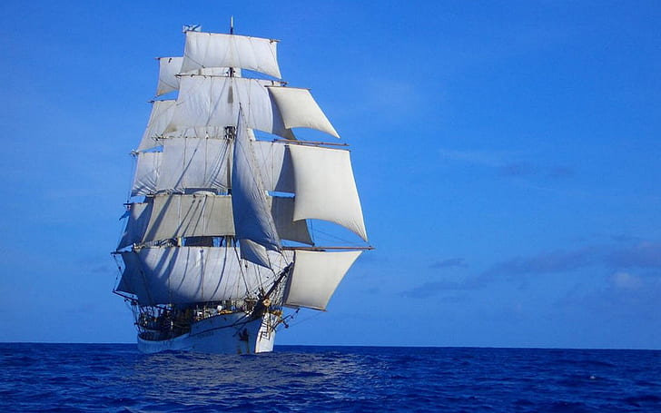kapal laut berlayar berlayar kapal Nature Oceans HD Seni, laut, kapal, berlayar, kapal layar, berlayar, Wallpaper HD