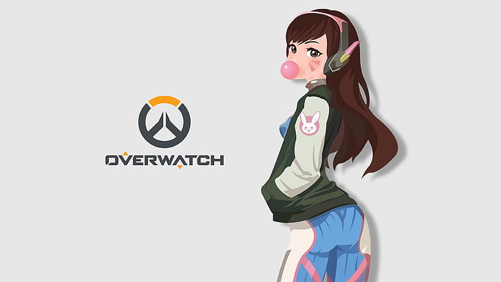 Overwatch illustration, D.Va (Overwatch), Overwatch, HD wallpaper