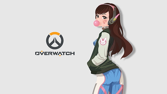 Overwatch илюстрация, D.Va (Overwatch), Overwatch, HD тапет HD wallpaper