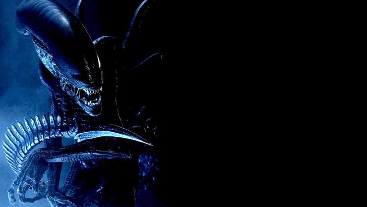 Alien (film), Aliens, latar belakang hitam, Wallpaper HD