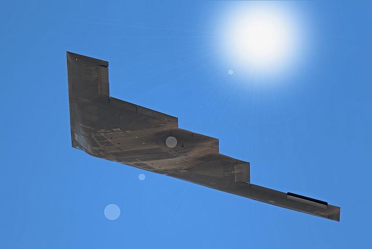 flight, bomber, strategic, unobtrusive, heavy, B-2B Spirit, HD wallpaper