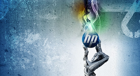 HP HD Wallpaper, blau und weiß HP Wallpaper, Computer, Hardware, HP, Hewlett Packard, HD-Hintergrundbild HD wallpaper
