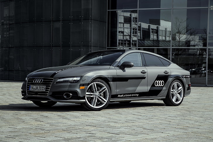 gray Audi sedan, Concept, Audi, Sportback, 2015, HD wallpaper