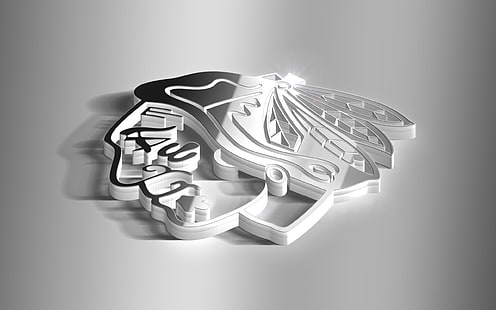 Basketball, Chicago Blackhawks, Logo, NHL, HD-Hintergrundbild HD wallpaper