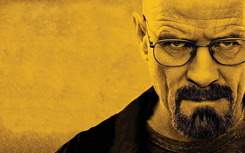 Illustrazione del volto di uomo, Breaking Bad, Heisenberg, Walter White, TV, Sfondo HD HD wallpaper