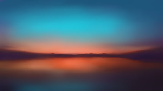 Minimal, Reflections, Dusk, 5K, Sunset, HD wallpaper HD wallpaper