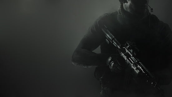 Черная штурмовая винтовка, Call of Duty: Modern Warfare 3, Call of Duty, HD обои HD wallpaper