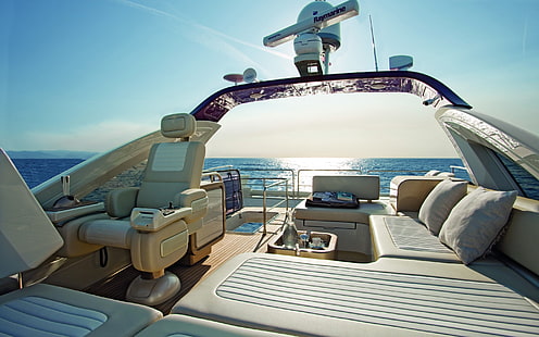 Piękny luksusowy jacht, jacht, luksusowy jacht, Tapety HD HD wallpaper