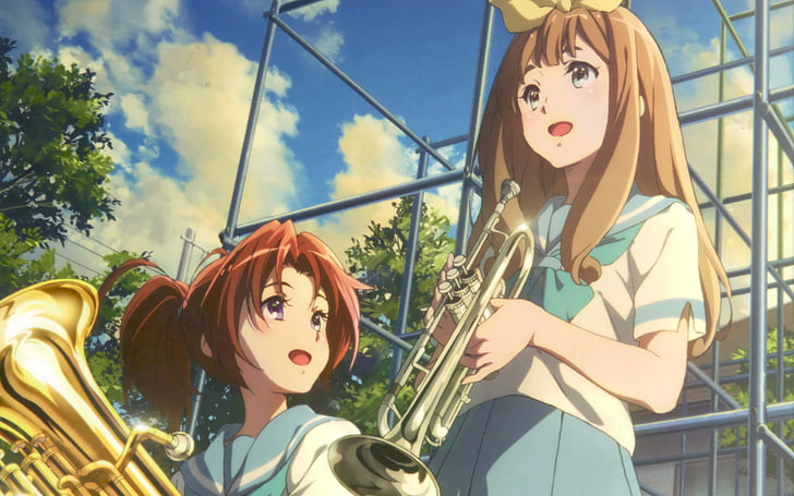 Anime, Suara!Euphonium, Natsuki Nakagawa, Yuuko Yoshikawa, Wallpaper HD