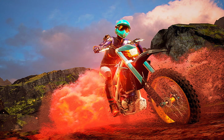 Moto racer 4-2016 Game Poster HD Wallpaper, HD tapet