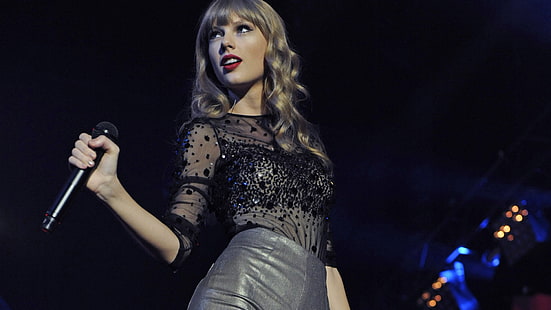 Taylor Swift, penyanyi, wanita, konser, berambut pirang, Wallpaper HD HD wallpaper