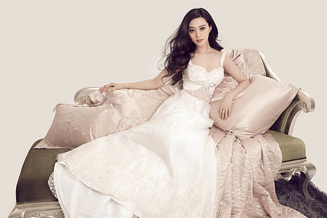 Actrices, Fan Bingbing, Actrice, Chinois, Canapé, Robe, Canapé, Fond d'écran HD HD wallpaper
