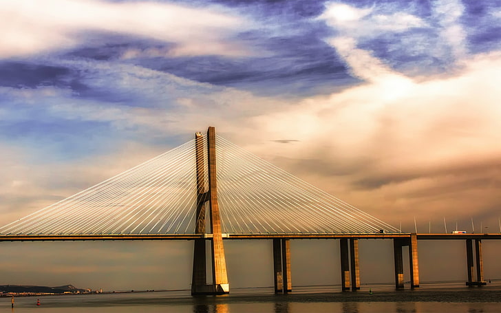 braune Betonbrücke, Brücke, HD-Hintergrundbild