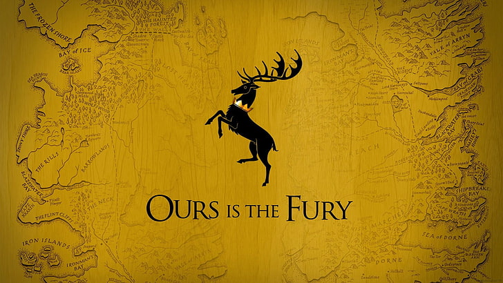 stags, House Baratheon, map, sigils, Game of Thrones, HD wallpaper