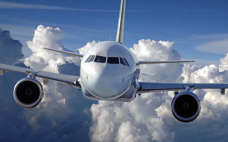 weißes Verkehrsflugzeug, Boeing, 737, Flugzeug, Flugzeug, Boeing 737NG, HD-Hintergrundbild