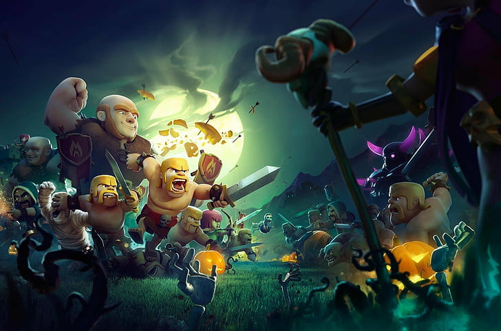 Holiday, Halloween, Clash of Clans, HD wallpaper