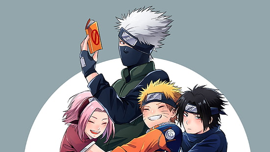Naruto, Kakashi Hatake, Naruto Uzumaki, Sakura Haruno, Sasuke Uchiha, Wallpaper HD HD wallpaper