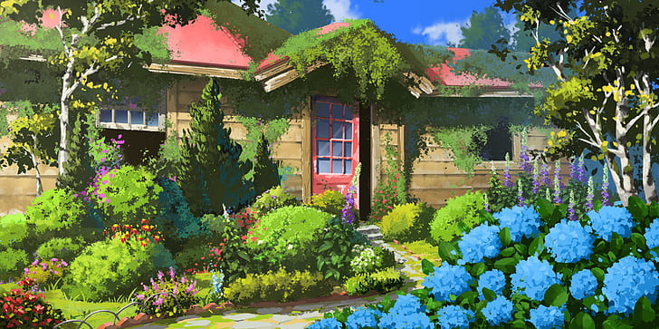 Anime garden HD wallpapers free download | Wallpaperbetter