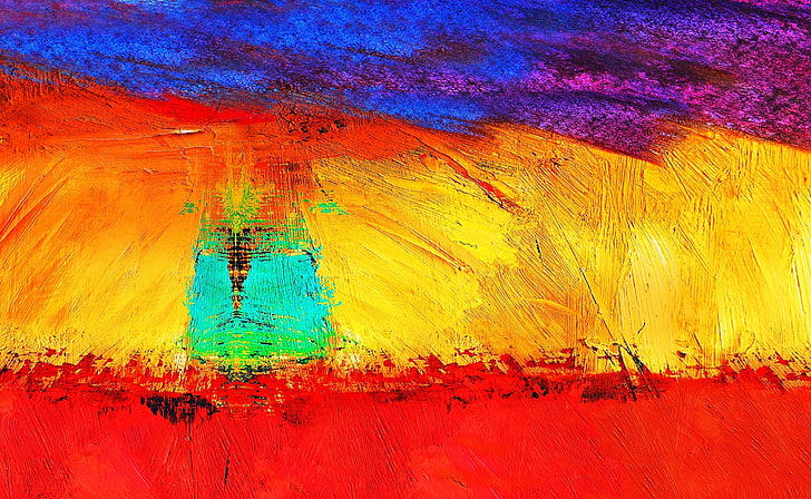 Galaxy Note 3, pintura abstrata multicolorida, Aero, Colorido, HD papel de parede