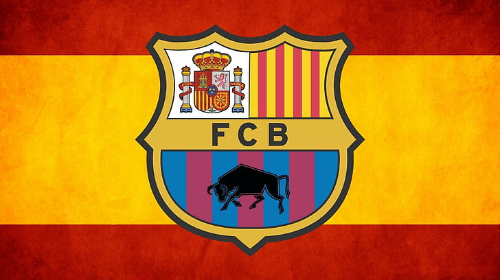 fcb, logo, soccer, HD wallpaper