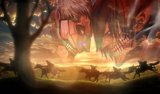 Anime, attaque sur Titan, Titan blindé, Eren Yeager, Fond d'écran HD HD wallpaper