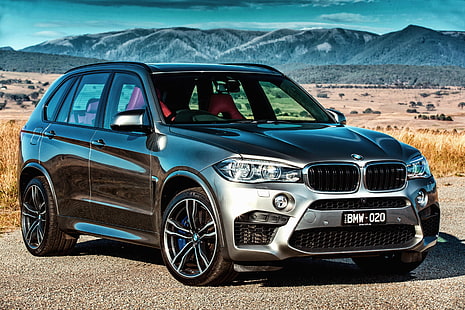 회색 BMW X5 SUV, BMW, AU- 사양, 2015, F15, X5 M, HD 배경 화면 HD wallpaper