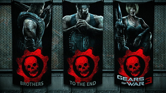 Gears of War, Gears Of War 3, Ашер Ариф, HD тапет HD wallpaper